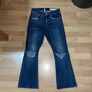 Rag & Bone 10” crop flare jeans